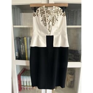 Sachin & Babi strapless peplum cocktail dress Size‎ 6